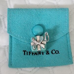 Tiffany & Co. Silver and Blue Charm